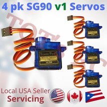 4pk V.1 TREX 450 Tower Pro SG90  Mini Servo RC Robot  Heli RC Airplane C... - $9.99