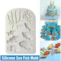 Orysin Fish Coral Silicone Fondant Mold Beach Sea Cake Border Decorating... - $9.90