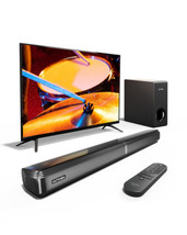 ULTIMEA 4.1ch Sound Bar for Smart TV with Subwoofer, Peak Power 200W, 2-in-1 Det - £306.11 GBP