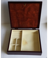 Jewelry Box wooden brown (9 x 10 inches)  photo frame top  - $19.35