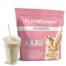 Flat Tummy Shakes - Vanilla, 20 Servings – Post GLP-1 Protein Supplement... - $106.95