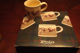 Ralph Lauren 4 Polo Mugs Pony Sport in original box, new  ORIGINAL - $74.25