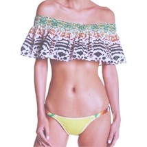 $90 Ale by alessandra Bengal Shore Bandeau Bikini Top Medium / Large Ruf... - £39.59 GBP