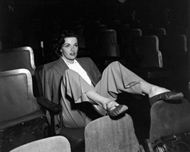 Jane Russell Legs Up On Chairs Gazing Forward In Theater 16X20 Canvas Gi... - £55.05 GBP