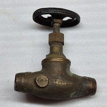 Vintage CRANE Faucet Solid Brass ½” In-Line Spigot Water Tap Industrial ... - £14.06 GBP