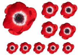 For 1Set Poppy Flower Decals Car Stickers Graphics Nursery Wall Window rememnce  - £74.09 GBP