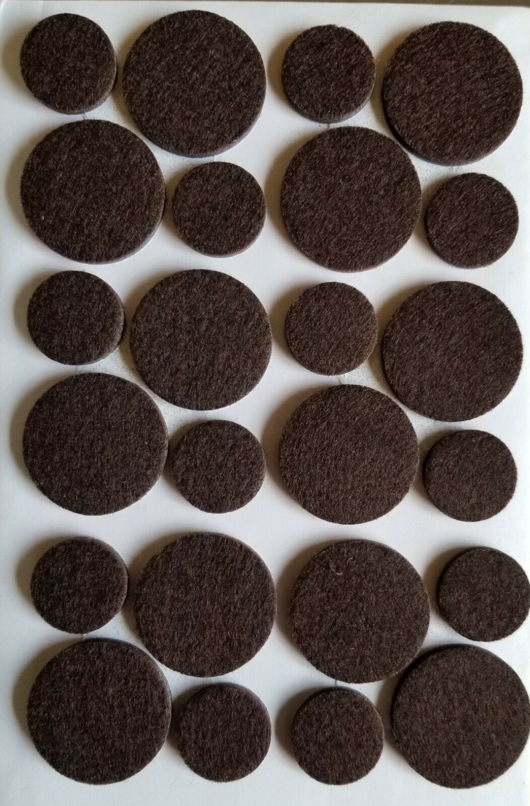 Soft Furniture Floor Protection Felt Pads Self-adhesive. Brown - $7.56