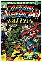 Captain America 174 VF+ 8.5 Bronze Age Marvel 1974 X-Men Secret Empire - £27.69 GBP