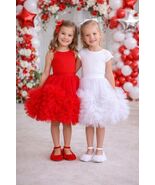 Little princess tulle WHITE SNOWFLAKE TUTU skirt. Sizes 2-13 years. Any ... - $28.00+