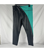 Zyia Active Womens Leggings Black Green Size 16-18 - $441.60 MXN