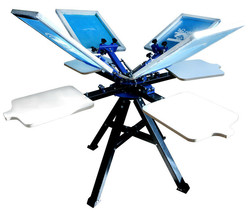 Easy To Operate 4Color 4Station Press Silk Screen Printing Machine Shirt... - £485.31 GBP