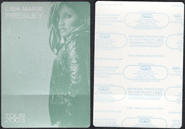 Lisa Marie Presley OTTO Cloth Backstage Pass from the 2003 Tour - Green II. - £7.59 GBP