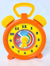 Unimax 1982 Wind Up Musical Toy Clock Plays Mary Had A Little Lamb Busy Toy - £23.30 GBP