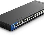 Linksys LGS116P 16 Port Gigabit Unmanaged Network PoE Switch with 8 PoE+... - $315.99