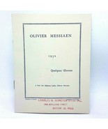 Oliver Messiaen 1952 Catalogue Of Disponible Musical Obras Alfonso Leduc... - £22.54 GBP