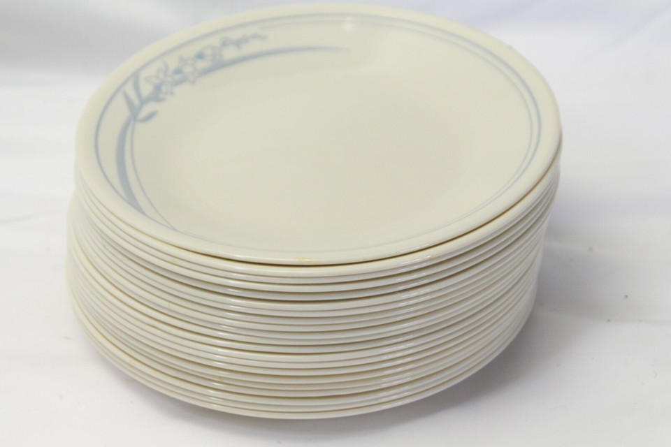 Corelle Blue Lily Bread Plates 6 \-3/4"  Lot of 21 Item image 6