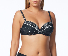 NEW Coco Reef Black Divine Power Dots Underwire Bikini Top 32 34 D - £17.99 GBP