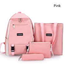 4 Set Fashion Women Backpa Canvas Ladies Shoulder Bag Teens Girl School Backpack - £32.34 GBP