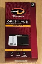 Duofold Originals Men's Mid Weight Wicking Thermal Pant KMW2 Black Size-M - $15.83