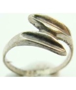 sz 4.50 Sterling Silver Ring Women&#39;s Vintage Patina marked 925 - £15.63 GBP