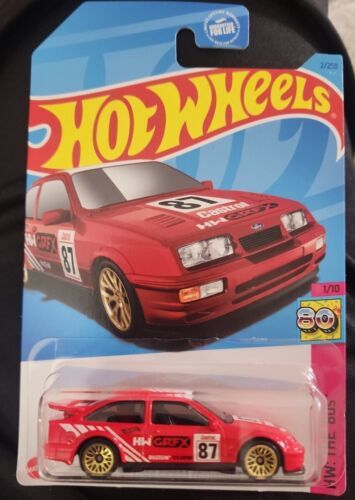 Hot Wheels &#39;87 Ford Sierra Cosworth red HW the &#39;80s Series  - $0.99