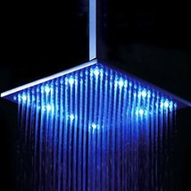 16 x 31 inch Stainless Steel Shower Head with Color Changing LED Light - $683.05