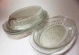 Fantasia Princess House Clear Glass Individual Casserole with 2 Tops Poi... - £33.16 GBP