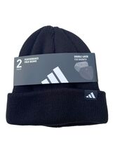 Adidas Unisex Black/ Grey Midweight Performance Fold Beanie Hat - 2 Pack - €12,86 EUR