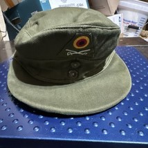 Vintage 1958 West German Army Officer Bundeswehr Field Visor Hat Cap - £30.92 GBP