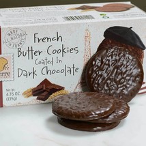 French Butter Cookies Coated in Dark Chocolate - 1 box - 4.76 oz - $6.33