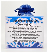 Swimming Teacher Survival Kit - Fun, Novelty Gift &amp; Greetings Card /Secret Santa - £6.48 GBP