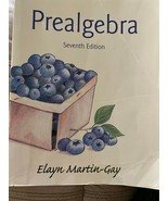 Prealgebra (7th Edition) by Martin-Gay, Elayn (Paperback) 2015 - $13.36