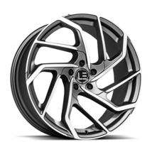 22X9 Luxxx LE15 5X120 +27 73.1 Matte Gunmetal w Machined Face - Wheel - $375.00