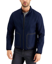 Alfani Men&#39;s Noah Tech Bomber Jacket in Neo Navy-Size 2XL - $29.99