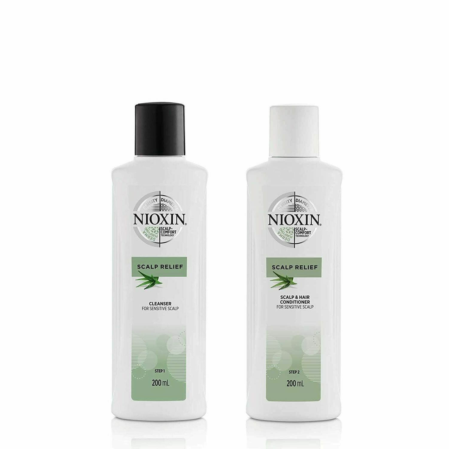 Nioxin Scalp Relief Cleanser Shampoo & Conditioner Duo 6.7 oz each new fresh - $30.99