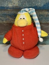 Vintage Disney Club Penguin Video Game Red Pajama Penguin 9&quot; Plush - £15.71 GBP