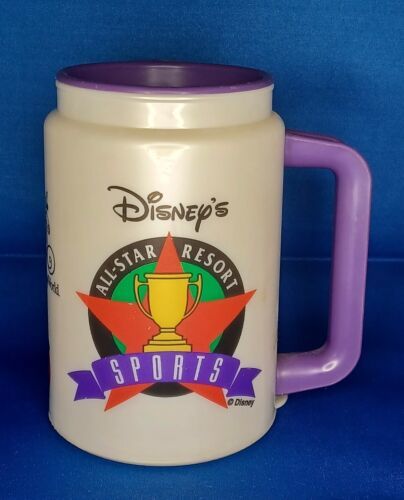 Primary image for Vtg Walt Disney World 90's All Star Sports Refillable Mug -25th ANNIVERSARY
