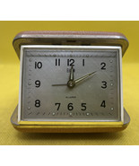 ✈️  ELGIN Travel Alarm 30-hour Windup Brown Clock, Tested Works Great - $21.94