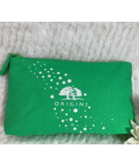 ORIGINS Green Canvas Travel Cosmetic Bag Case Makeup Bag Tree Logo NeW - $16.98 CAD