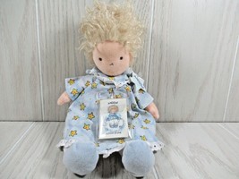 Ty Beanie Angeline Doll Stuffed Toy 2004 Blue Star Dress w/ mini book tag - £7.77 GBP