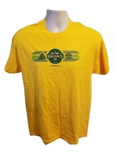 2015 NYRR New York Road Runners Bronx 5K Run For Life Adult Medium Yellow TShirt - £11.87 GBP