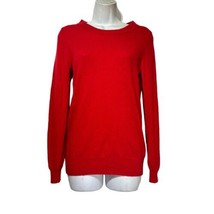 Jen Nie Liu 100% Cashmere RED Long Sleeve Sweater Womens Size S - $34.64