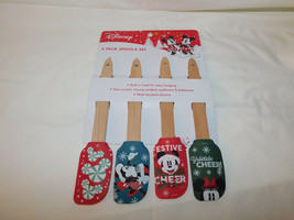 Disney Mickey Minnie Mouse 4 Pack Spatula Set 8 Inches NIP - £6.24 GBP