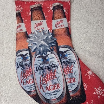 Vintage Yuengling Light Lager Beer Christmas Stocking USA 19” Double Sided Item image 7