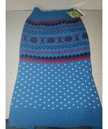 Dog Sweater Acrylic Blue Geometric Size X-Large New With Tags - $27.60 CAD