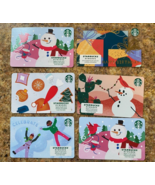 Starbucks Vintage 2018 - 2023  Holiday Christmas Gift Card $0 Balance 6 ... - $7.87