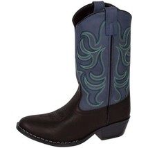 Smoky Mountain Boys Black/Blue Monterey Western Cowboy Boots - £32.23 GBP