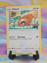 Pokemon TCG Pokemon Go Card | Bidoof 059/078 Common - £0.81 GBP