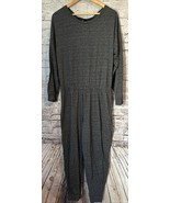 Victoria&#39;s Secret Gray One Piece Romper Jumpsuit Long Sleeve Back Cutout... - $18.19