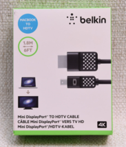 BELKIN Mini Display Port to HDMI 6&#39; Cable MacBook To HDTV 4K 6ft |RC4 - £10.14 GBP